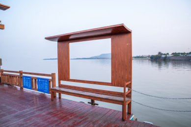 安徽合肥巢湖湖滨中庙姥山岛景区景观风光