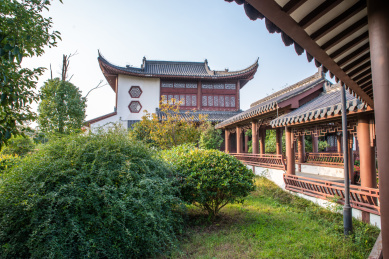 安徽合肥巢湖湖滨中庙姥山岛景区景观风光