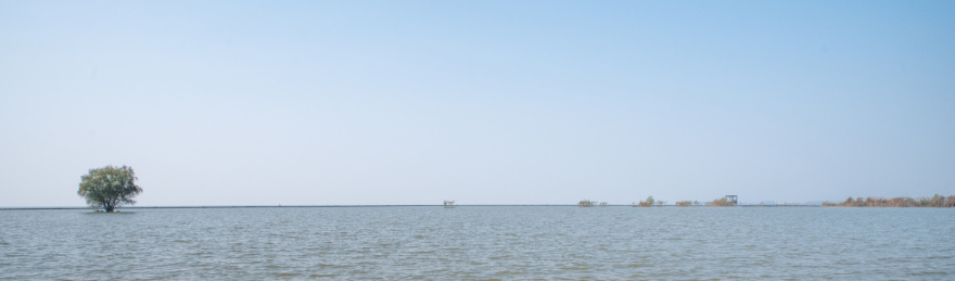 安徽合肥滨湖新区临巢湖景观风光