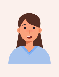 可爱的长发女孩头像证件照矢量插画素材