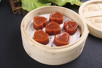 心形红枣糕