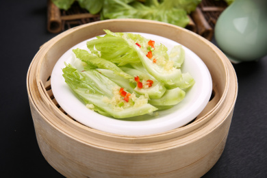 姜蓉蒸水东芥菜