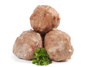 白底上的潮汕牛筋丸