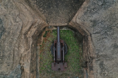 中国浙江嘉兴市海盐县南湾古炮