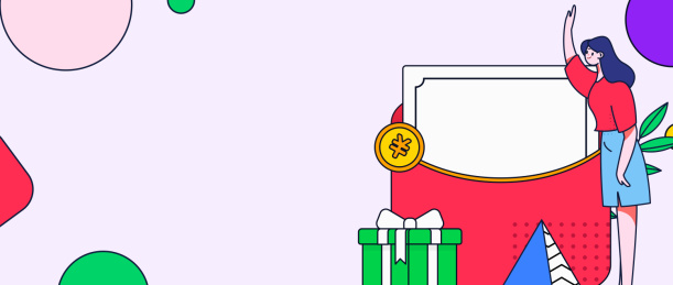 使用红包拉新促活扁平矢量概念运营插画