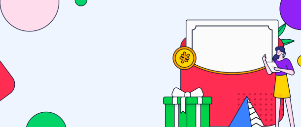 使用红包拉新促活扁平矢量概念运营插画