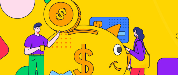 互联网金融理财投资扁平矢量概念运营插画