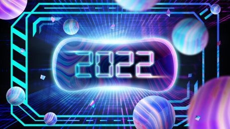 2022年与色彩斑斓VR星球元宇宙概念