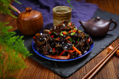 家常菜肴美食凉拌秋耳