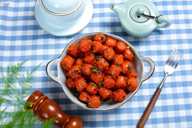 特色小吃美食油炸香肠