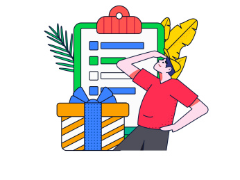 邀请好友进行问卷调查扁平矢量概念运营插画