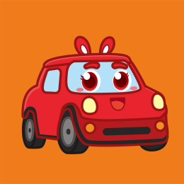 可爱卡通小汽车