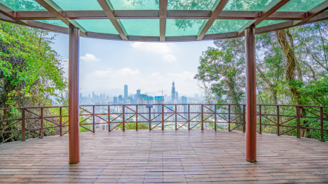 中国广东深圳罗湖区笔架山公园城市建筑