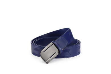 蓝色男士休闲皮带