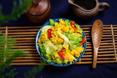 菜肴小吃美食蔬菜炒蛋