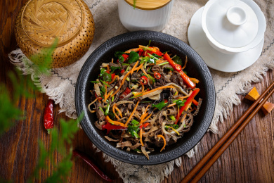 美味特色菜小炒毛肚丝