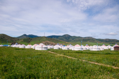中国内蒙古扎鲁特旗山地草原风景