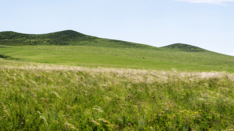 中国内蒙古扎鲁特旗山地草原风景