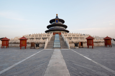 清晨的北京天坛祈年殿