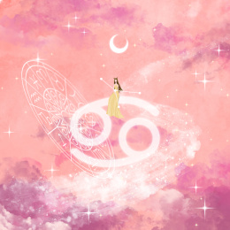 巨蟹座星座梦幻唯美星空壁纸