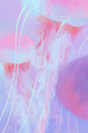 水母壁纸插画