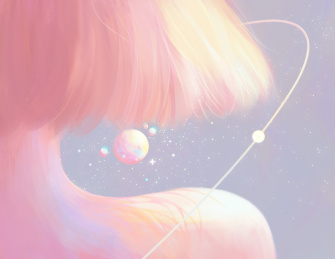 星球插画治愈壁纸