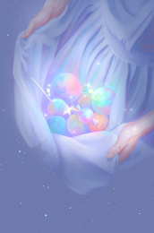 星球插画治愈壁纸