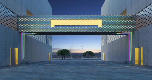 摩登设计建筑物外观