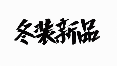 中国书法字体冬装新品