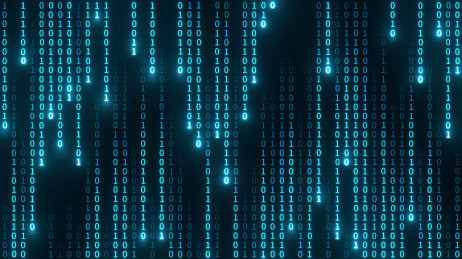 二进制科技感发光代码背景