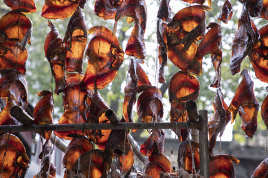 江南农家晒鱼干