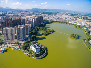 广西贵港城市航拍