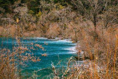 中国四川九寨沟风景区海子