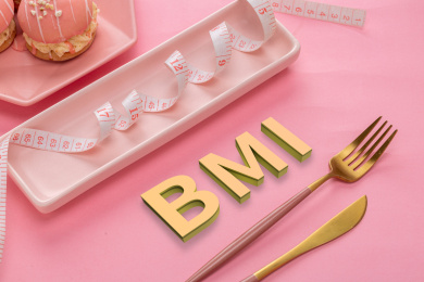 BMI体重指数健康减肥静物概念图