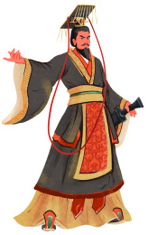 历史秦始皇人物手绘