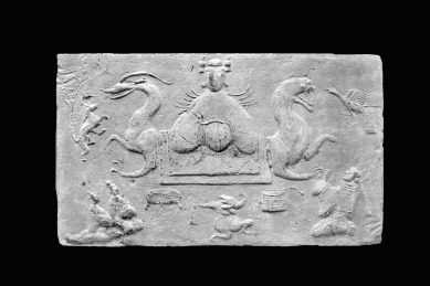 四川博物院新都马家乡文物东汉西王母画像石