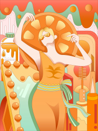 美妆博主美丽展示