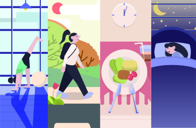 朝五晚九辛苦工作规律生活