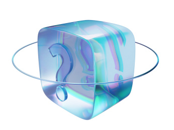 蓝色盲盒几何组合