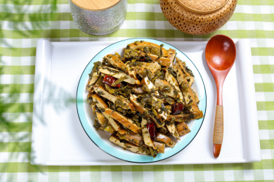 美味家常菜雪菜炒豆干