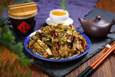 美味家常菜雪菜炒豆干