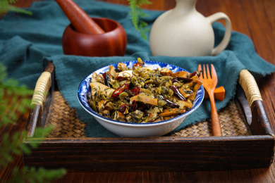 美味家常菜雪菜炒豆干