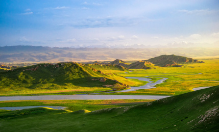 中国新疆巴音布克草原