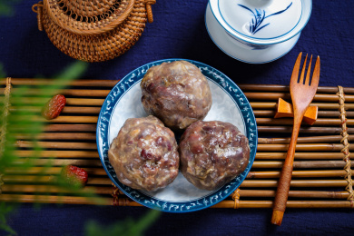 糕点美食小吃黏豆包