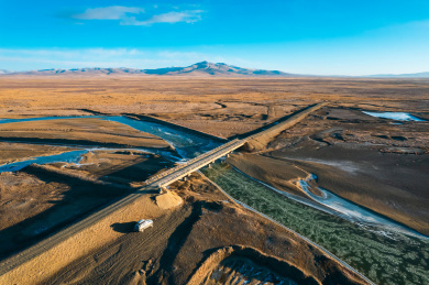三江源黄河源头约古宗列曲天下黄河第一桥