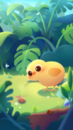 小鸡卡通竖屏壁纸