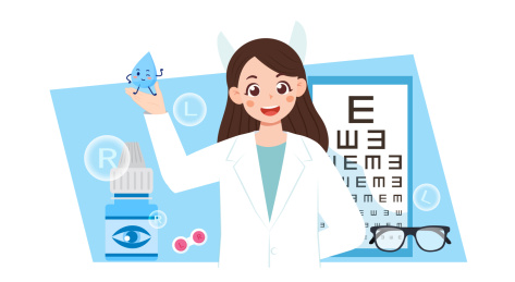 世界爱眼日眼睛视力健康矢量插画