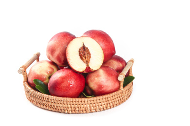 一篮白肉油桃 油桃