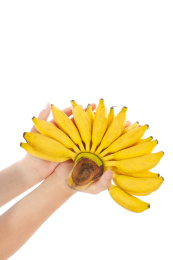 手里拿着小米蕉