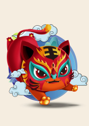 布老虎黎侯虎插画